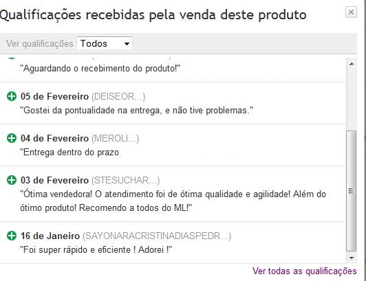 OPINIÃO DE ALGUNS CLIENTES